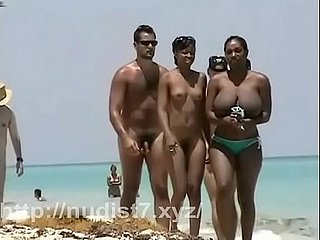 Ingenuous undress nudist teenager butt on lenity littoral