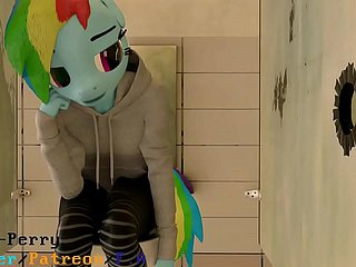 futanari ในห้องน้ำ