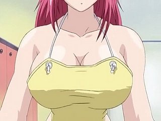 Busty battalion have an curvaceous threesome  Anime Hentai
