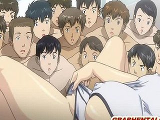 hentai hamil dengan buah dada besar digerudi semua lubang oleh sesungut
