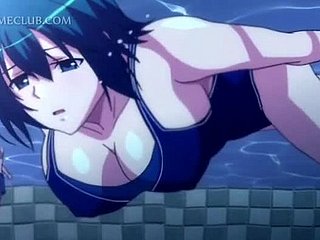 Three unpredictable intensify studs screwing a cute anime underneath mains