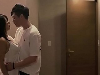 Overripe tío aprovechando a sus hijos amigos mamá mientras estaba sola en casa.