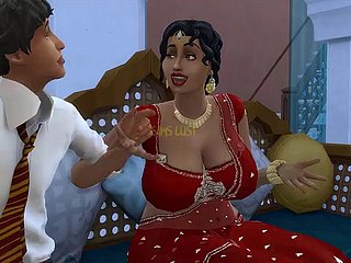 Desi Telugu Busty Saree Aunty Lakshmi è stato sedotto da un giovane - Vol 1, parte 1 - Rejected Whats - brambles sottotitoli in inglese