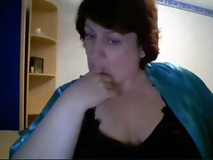 Hot 46 yo Russian grown up Olga play aloft skype