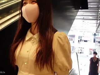 Schoolgirl Creampie~Beauty connected with mask