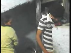 esposa Egito com Vizinho jogar em boob