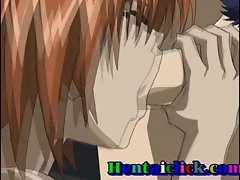 Seductive hentai gay impoverish hardcore anal mating lark