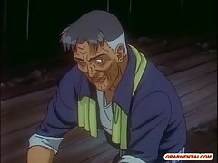 ผูกอะนิเมะนิสิตโผล่มาจากด้านหลังโดยในทางที่ผิด