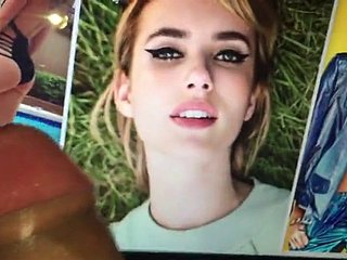 Tributo de semen de celebridad de adoración porno de Emma Roberts