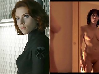 SekushiLover - Negro Viuda vs Scarlett desnuda