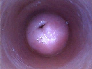 Kira - Weird selfie (endoscope pussy cam video)