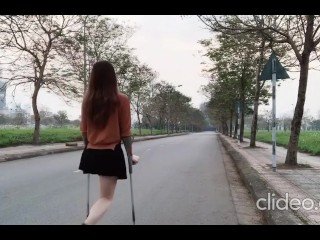 น่ารัก crutching