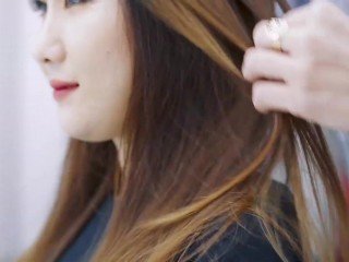 달콤한 베트남어 여자 headshave 2
