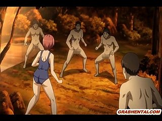 Fresh hentai swimsuit hot gangbang